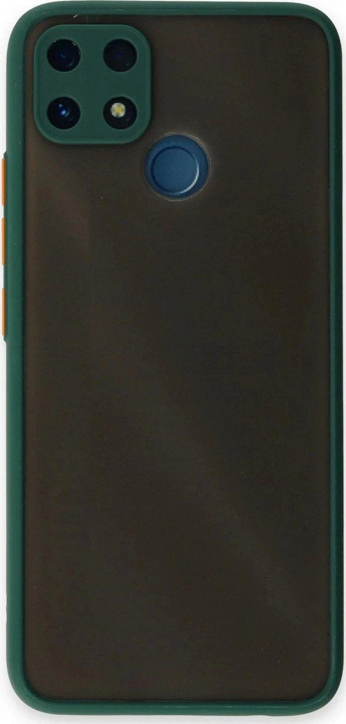 Realme C25 Kılıf Montreal Silikon Kapak - Yeşil