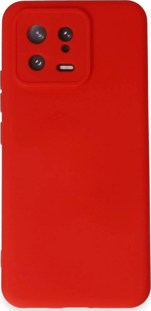 Xiaomi Mi 13 Kılıf Nano içi Kadife Silikon - Kırmızı
