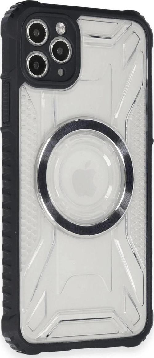 iPhone 11 Pro Max Kılıf Prag Magneticsafe Kapak - Siyah