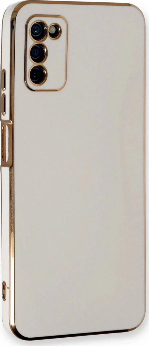 Samsung Galaxy A03S Kılıf Volet Silikon - Beyaz