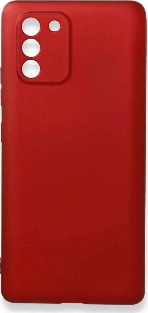 Samsung Galaxy A91 / S10 Lite Kılıf First Silikon - Bordo