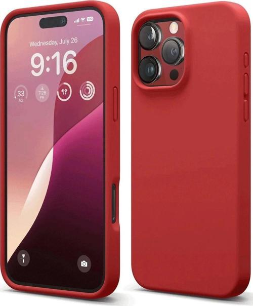 iPhone 16 Pro Max Kılıf First Silikon - Kırmızı