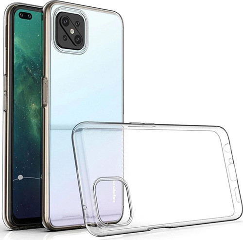 Oppo Reno 4 Lite Kılıf Lüx Şeffaf Silikon - Şeffaf