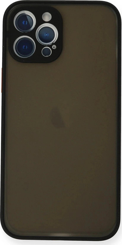 iPhone 12 Pro Kılıf Montreal Silikon Kapak - Siyah