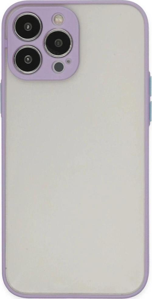 iPhone 13 Pro Max Kılıf Montreal Silikon Kapak - Mor