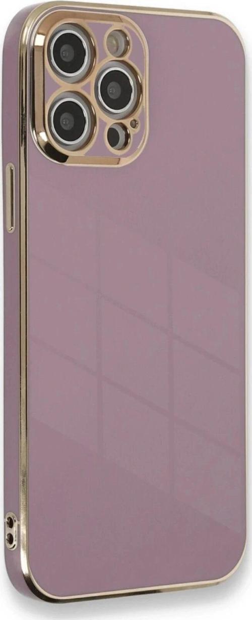 iPhone 12 Pro Max Kılıf Volet Silikon - Mor