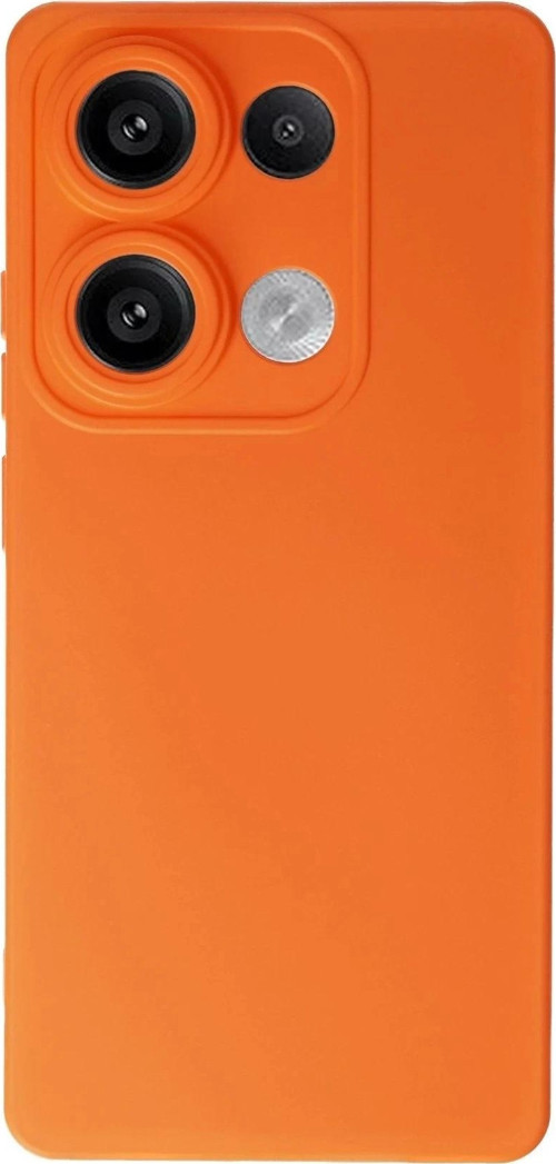 Xiaomi Redmi Note 13 Pro 4G Kılıf Nano içi Kadife Silikon - Turuncu