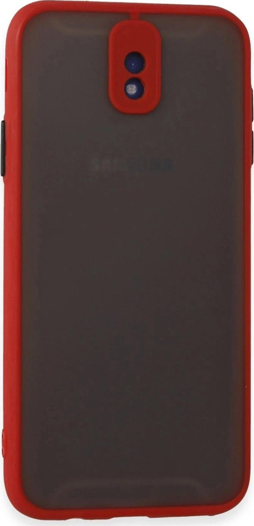 Samsung Galaxy J7 Pro / J730 Kılıf Montreal Silikon Kapak - Kırmızı