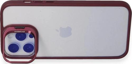 Joko iPhone 13 Pro Max Kılıf Roblox Lens Standlı Kapak - Bordo