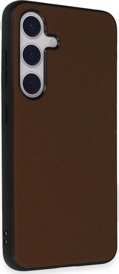 Samsung Galaxy S24 Kılıf Taft Kapak - Kahverengi