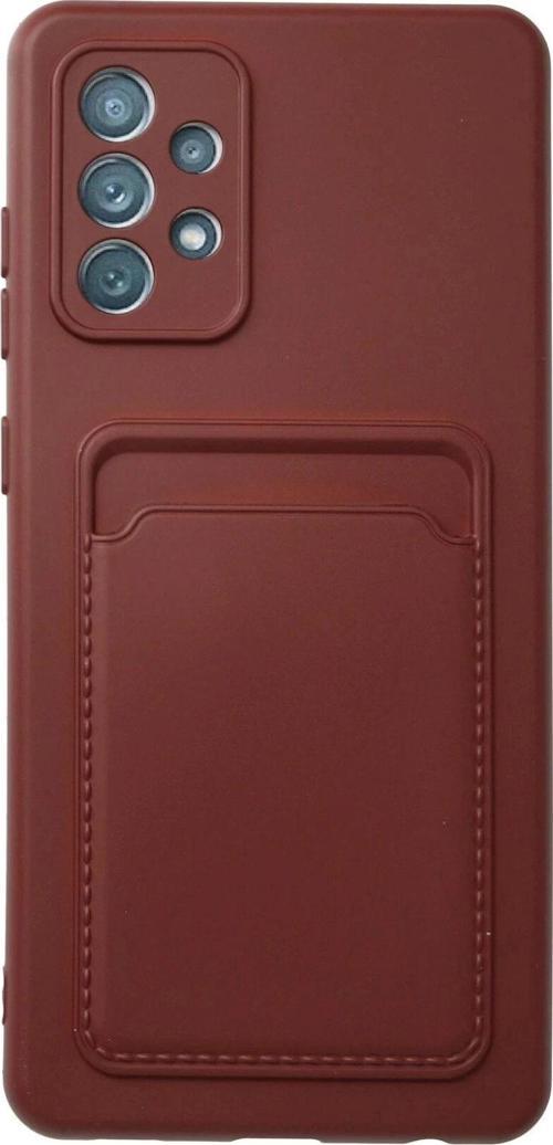 Samsung Galaxy A23 4G Kılıf Kelvin Kartvizitli Silikon - Bordo