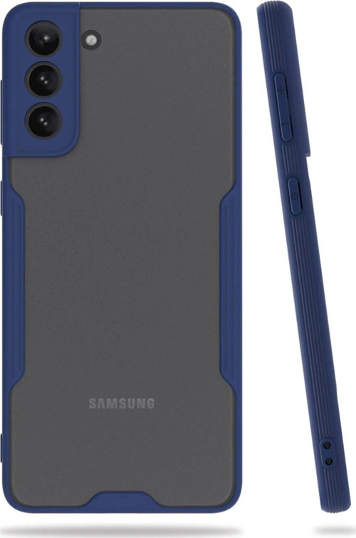 Samsung Galaxy S21 Plus Kılıf Platin Silikon - Lacivert