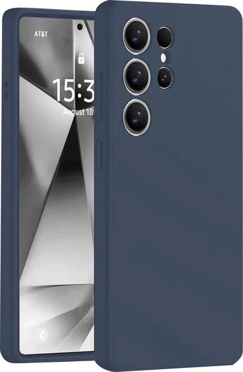 Samsung Galaxy S25 Ultra Kılıf Nano içi Kadife Silikon - Lacivert
