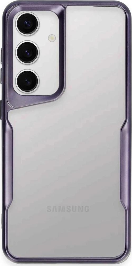 Samsung Galaxy S24 Kılıf Boyi Silikon Kapak - Derin Mor