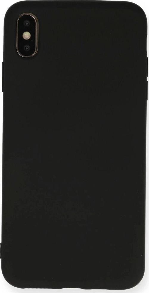 iPhone XS Max Kılıf Nano içi Kadife Silikon - Siyah