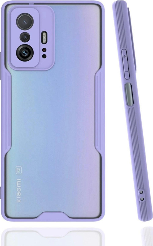 Xiaomi Mi 11T Pro Kılıf Platin Silikon - Lila