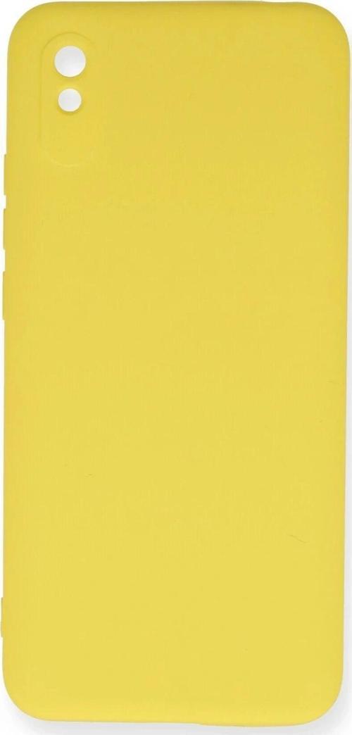 Xiaomi Redmi 9A Kılıf Nano içi Kadife Silikon - Sarı