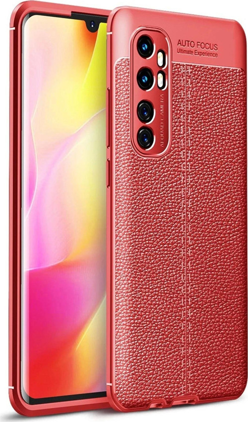Xiaomi Mi Note 10 Lite Kılıf Auto Focus Kapak - Kırmızı