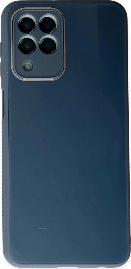 Samsung Galaxy M33 Kılıf Glass Kapak - Mavi
