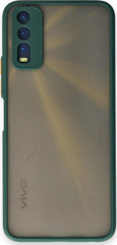 Vivo Y11S Kılıf Montreal Silikon Kapak - Yeşil