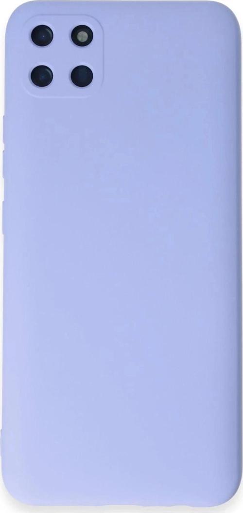 Realme C11 Kılıf Nano içi Kadife Silikon - Lila