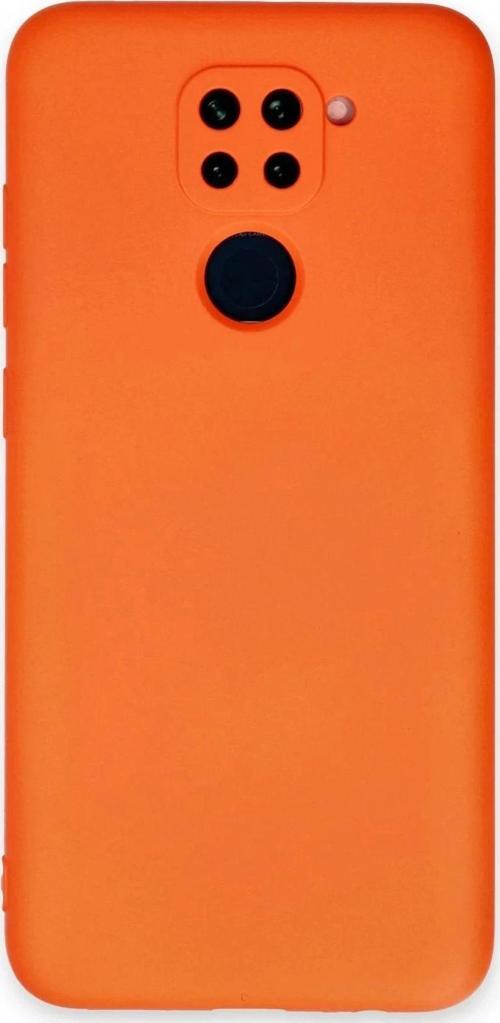 Xiaomi Redmi Note 9 Kılıf Nano içi Kadife Silikon - Turuncu