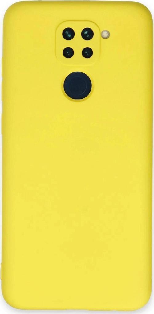 Xiaomi Redmi Note 9 Kılıf Nano içi Kadife Silikon - Sarı