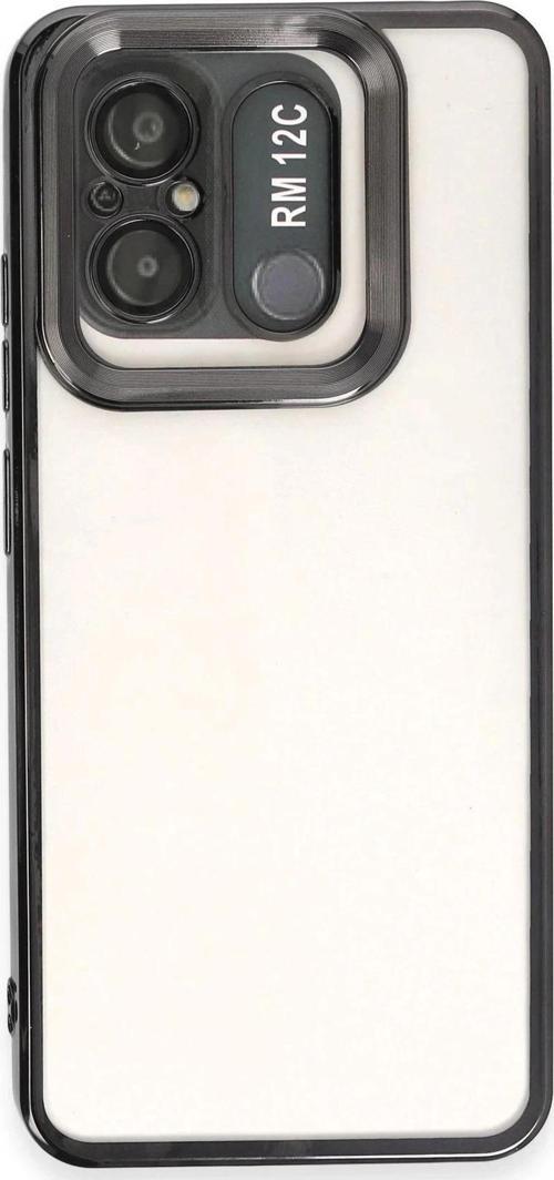 Xiaomi Redmi 12C Kılıf Slot Silikon - Siyah