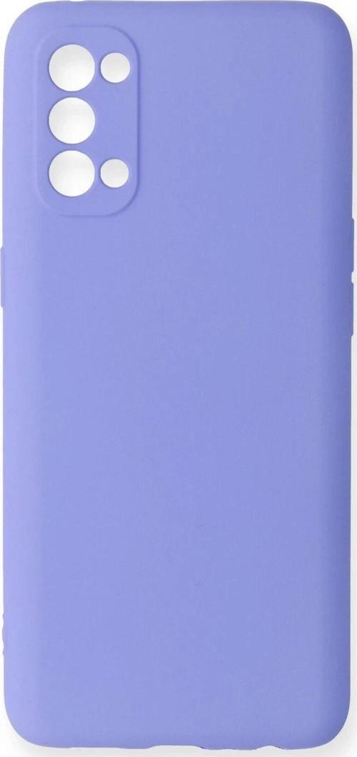 Oppo Reno 4 Kılıf First Silikon - Lila