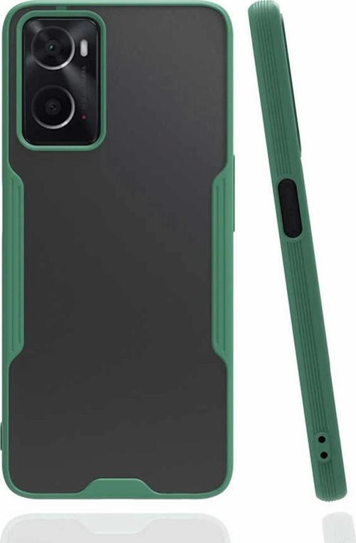 Oppo A96 Kılıf Platin Silikon - Yeşil