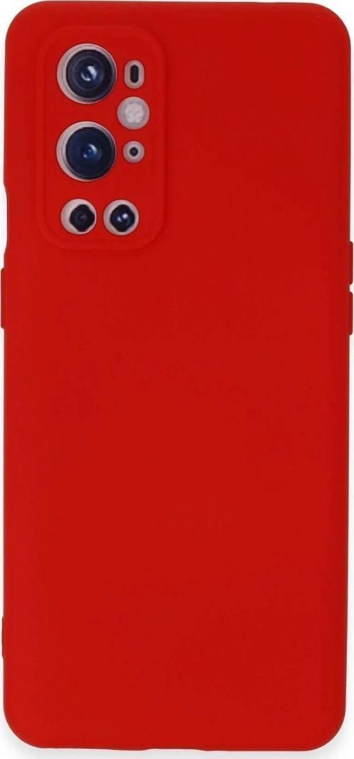 One Plus 9 Pro Kılıf Nano içi Kadife Silikon - Kırmızı