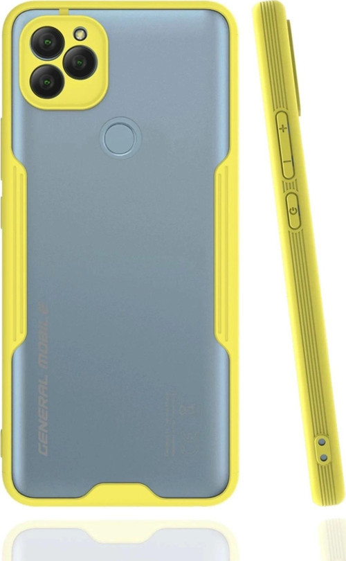 General Mobile GM 22 Kılıf Platin Silikon - Sarı