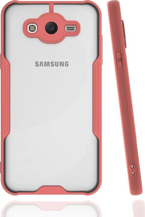 Samsung Galaxy J7 Kılıf Platin Silikon - Pembe