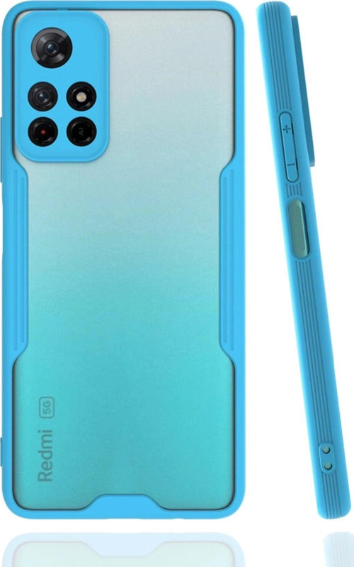 Xiaomi Redmi Note 11T Kılıf Platin Silikon - Mavi