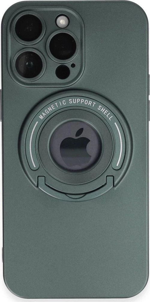 iPhone 13 Pro Max Kılıf Lukka Magneticsafe Kapak - Koyu Yeşil