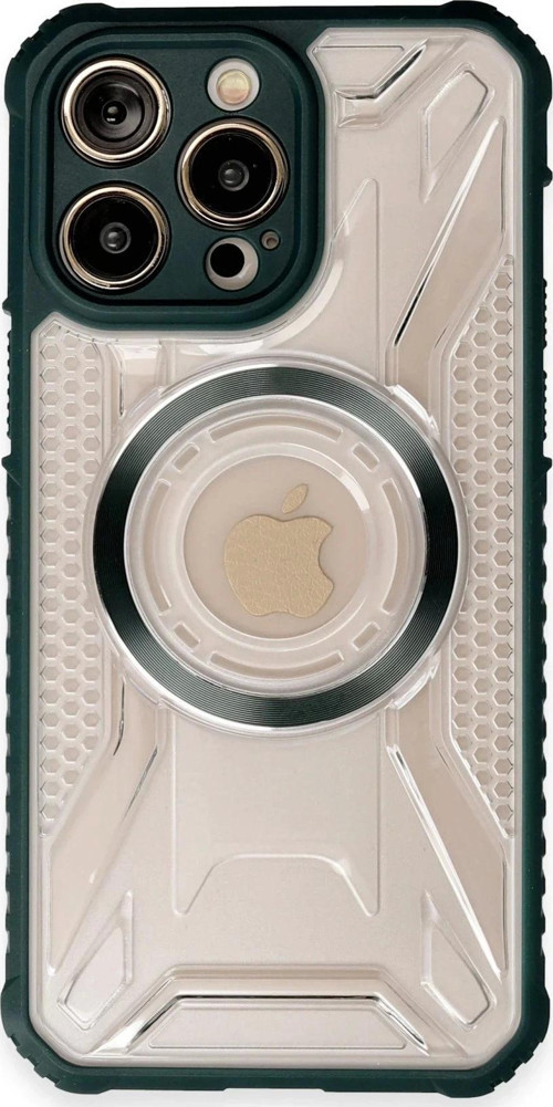iPhone 14 Pro Kılıf Prag Magneticsafe Kapak - Koyu Yeşil