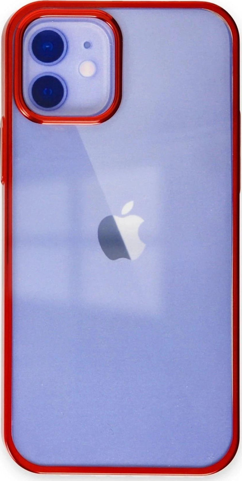 iPhone 12 Kılıf Element Silikon - Kırmızı