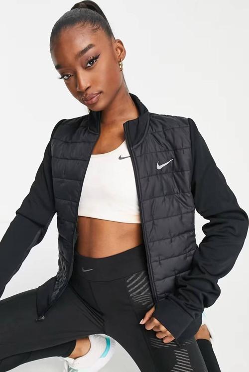 Running Therma Fit Synthetic Filled Jacket Kadın Sentetik Dolgulu Spor Ceket Siyah
