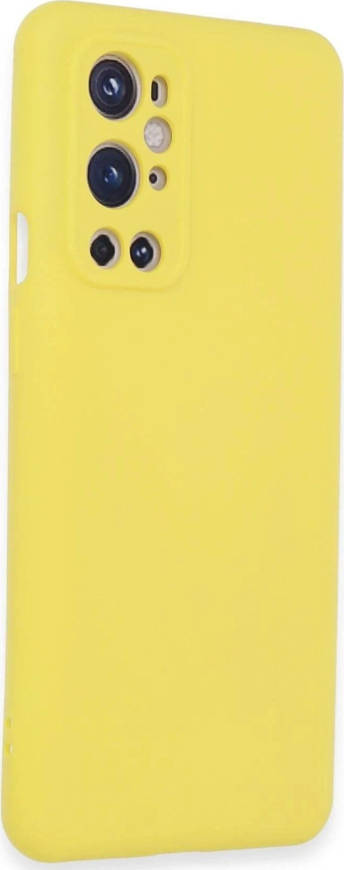 One Plus 9 Pro Kılıf Nano içi Kadife Silikon - Sarı