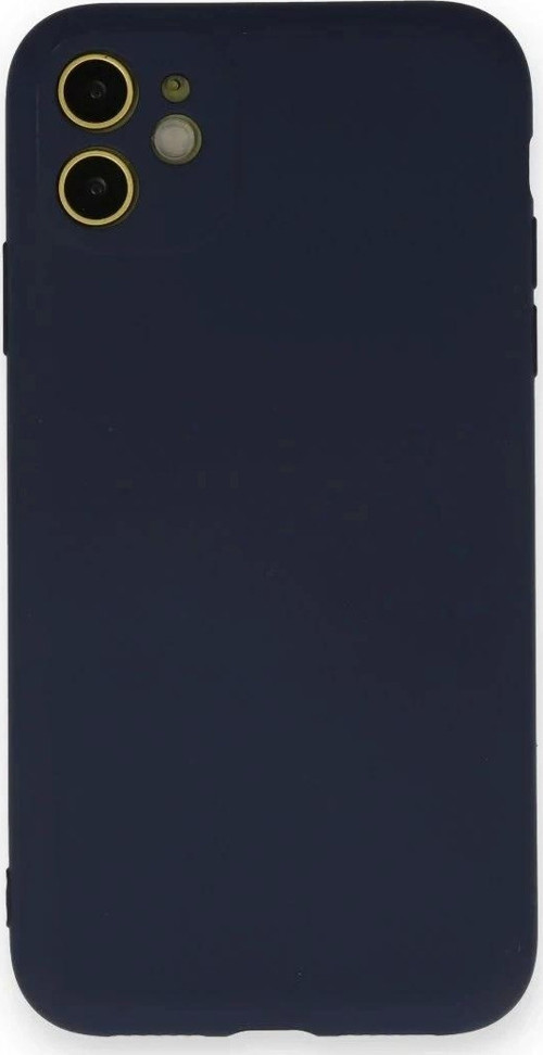 iPhone 12 Mini Kılıf Nano içi Kadife Silikon - Lacivert