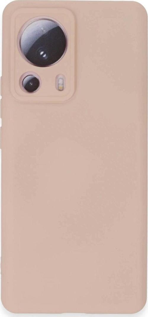 Xiaomi Mi 13 Lite Kılıf Nano içi Kadife Silikon - Pudra