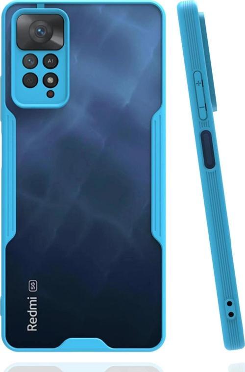 Xiaomi Redmi Note 11 Pro Kılıf Platin Silikon - Mavi