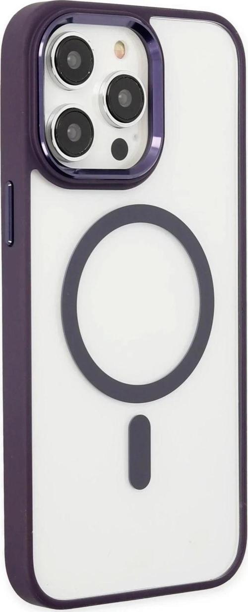 iPhone 13 Pro Kılıf Room Magneticsafe Silikon - Derin Mor