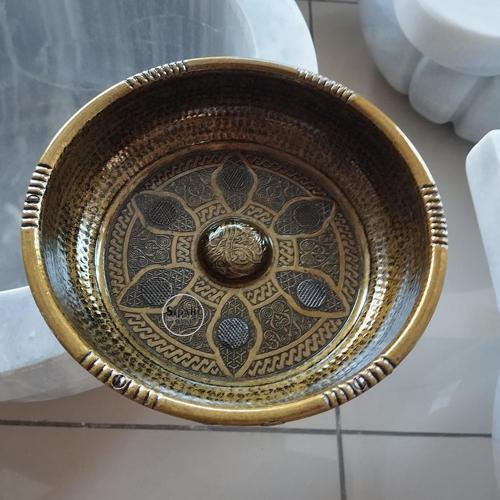 Antik Kaplama Osmanlı Hamam Tası - Pirinç