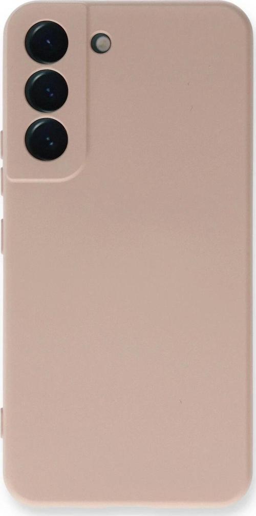 Samsung Galaxy S22 Plus Kılıf Nano içi Kadife Silikon - Pudra