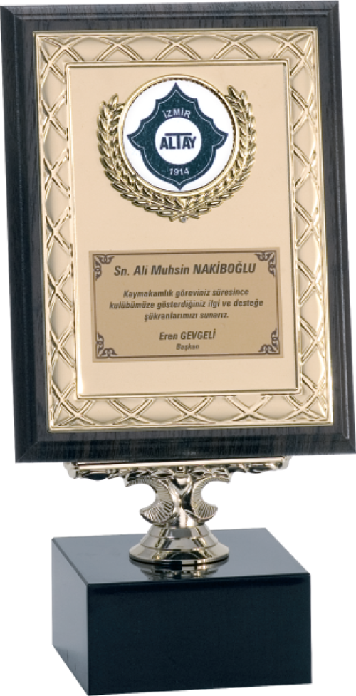 - Ahşap Plaketler - PL-058 B - 15x20 cm