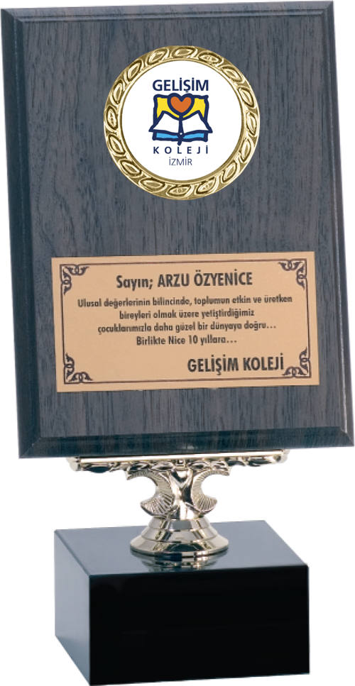- Ahşap Plaketler - PL-002 A - 15x20 cm