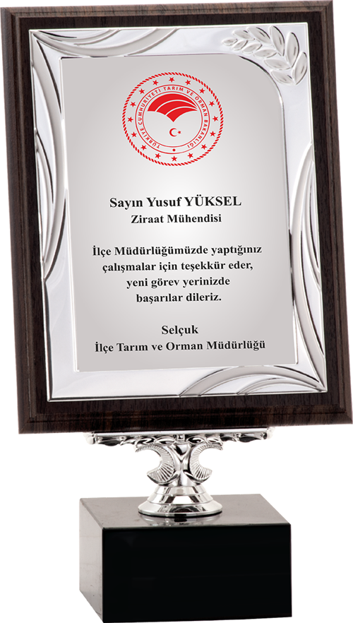 - Ahşap Plaketler - PL-124-M A - 18x24 cm