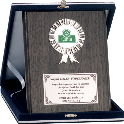 - Ahşap Plaketler - PL-007 A - 18x24 cm