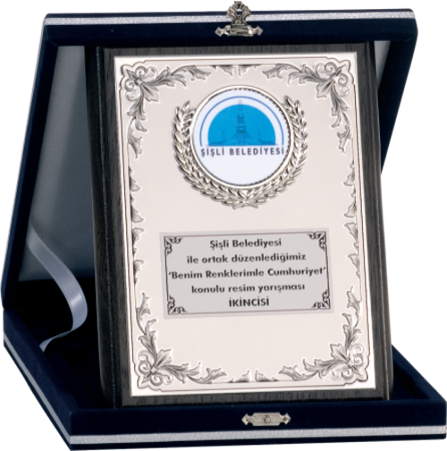 - Ahşap Plaketler - PL-065 B - 15x20 cm